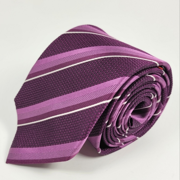 OLYMP | 100% silk handmade striped tie - Picture 1 of 7